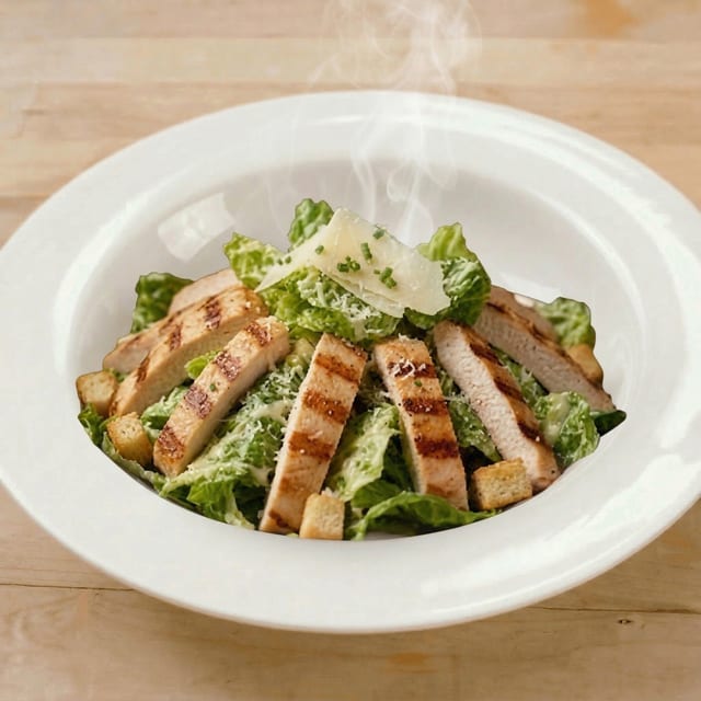 Grilled Chicken Caesar Salad.