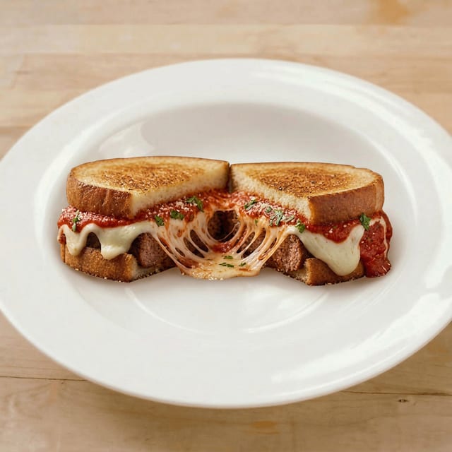 Meatball Parm Grilled Cheese.
