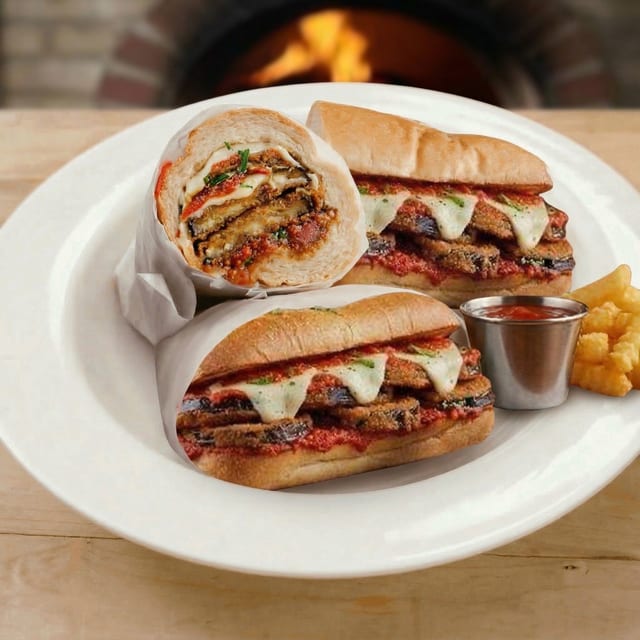 Eggplant Parmigiana Sub.