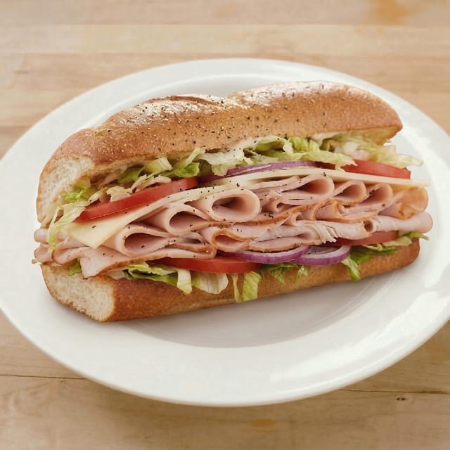 Turkey and Cheese Hoagie.
